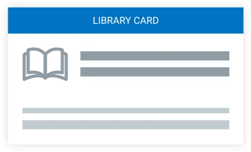 A library card