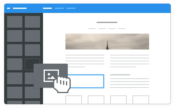 Adding an image in the Weebly editor